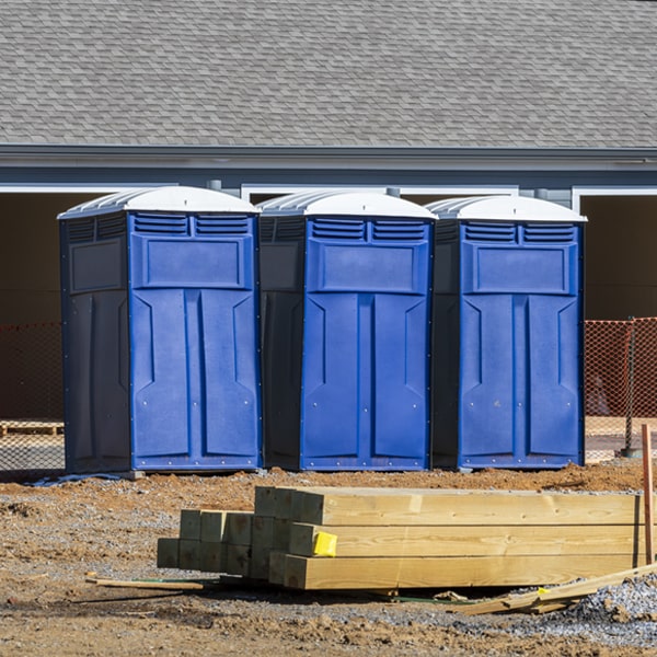 how often are the porta potties cleaned and serviced during a rental period in Warminster